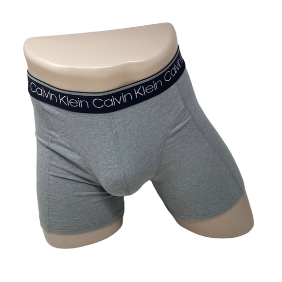 💖MEGA SALE💖Calvin Klein Cotton  Boxer Brief Gray 3 Pack Men Underwear NP242200 - Picture 3 of 7